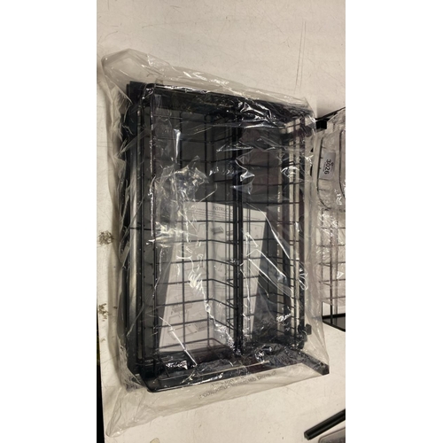 3026 - 3X NEW BLACK STORAGE RACKS