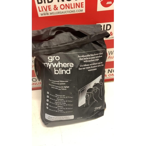 5009 - NEW GRO ANYWHERE PORTABLE BLACKOUT BLIND