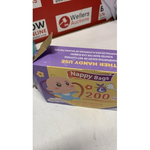 5028 - NEW VIRA CARE ADULT PULL UP PANTS / 10 PCS, NEW HAYFEVER RELIEF WIPES, NEW NAPPY BAGS / 200 BAGS