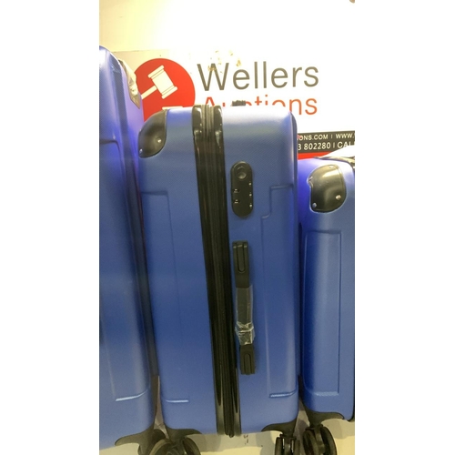 5043 - X3 NEW SUITCASES / OVERALL EXTERNAL DIMENSIONS 18CM, 23CM, 54CM