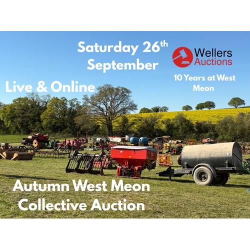 WELCOME TO OUR COLLECTIVE FARM AUCTION AT WEST MEON.

THIS IS A CATALOGUE ONLY AND BIDDING IS ONLY AVAILABLE LIVE ON SITE AT THE FOLLOWING ADDRESS:

Crossroads Saleground, West Meon Hut, Petersfield, Hampshire, GU32 1JX

CATALOGUE NOT YET AVAILABLE.