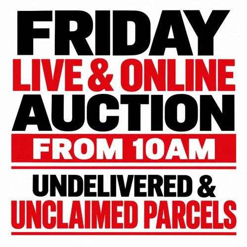 WELCOME TO OUR Live and on-line AUCTION!

*All goods are “sold as seen” and carry no guarantee or warranty.

*The descriptions and images are a guideline only.

*We do not guarantee that any item is complete with accessories or in full working order. The stock we are selling in the main is unclaimed property and retail returns.

*Please either come and view or submit a condition report.

For payment and collection terms please visit our important sale information.

Happy bidding!