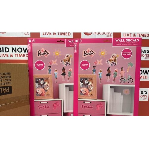 X24 BARBIE PERSONALISATION WALL DECAL KITS / NEW [W3]