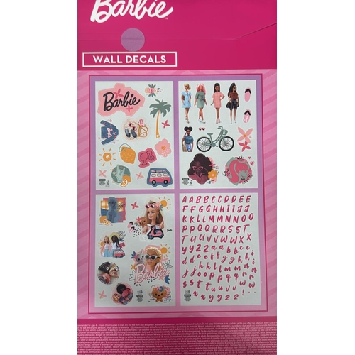 X24 BARBIE PERSONALISATION WALL DECAL KITS / NEW [W3]