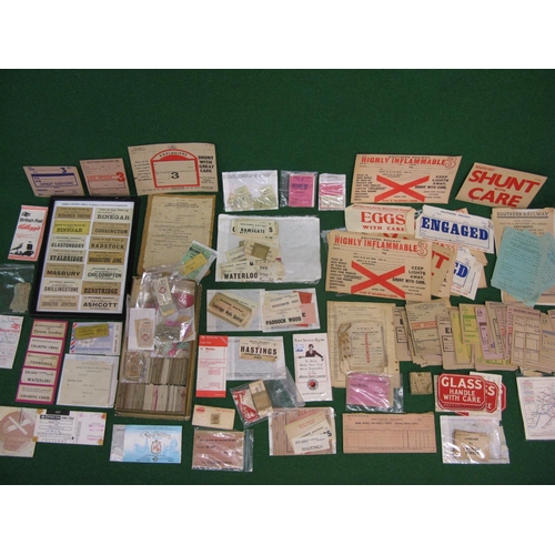 151 - Box of 1960's/1970's cardboard BR tickets mostly from Surrey, Sussex, Kent and London stations toget... 