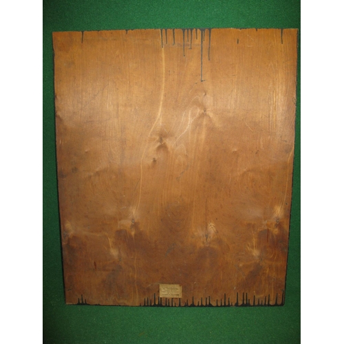 158 - Early Royal Train coat of arms on (old) board 25'' x 30'' together with an advertisement for The Hyd... 