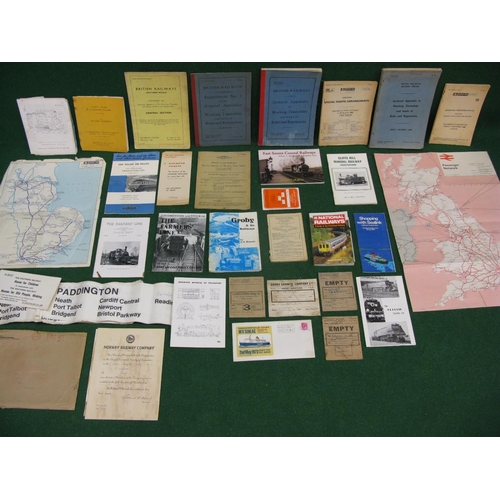 163 - Quantity of railway ephemera to include: maps, booklets, timetables, Sealink items, line histories e... 