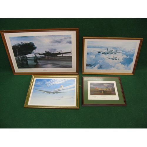 167 - Four WWII aircraft prints from Robert Taylor, Coulsdon and Nicolas Trudgian, three are signed by war... 