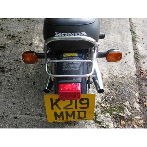 193 - 1993 Honda CD 250U.  Registration Number: K219 MMD.  Chassis Number: 5100867.  Engine Number: MC06E5... 