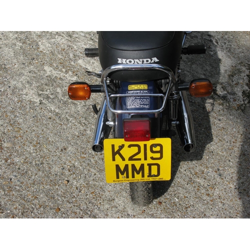 193 - 1993 Honda CD 250U.  Registration Number: K219 MMD.  Chassis Number: 5100867.  Engine Number: MC06E5... 