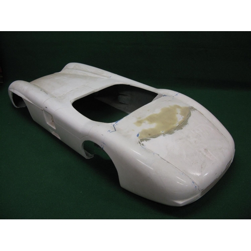 209 - Large fibreglass body shell for a Mercedes 300 SLR pedal car, build project - 72'' long x 28'' wide