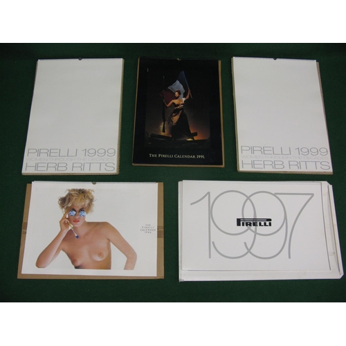 47 - Five Pirelli calendars in their original mailing boxes to comprise: 1986 with Royal College Of Art P... 