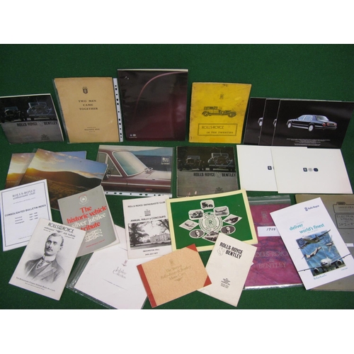 48 - Quantity of Rolls Royce and Bentley sales brochures, books and event programmes