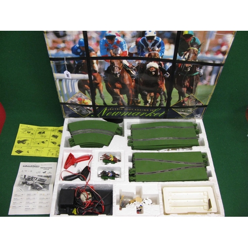 282 - 1991 Scalextric Limited Edition Newmarket Horse Racing set (endorsed by Willie Carson) featuring gre... 