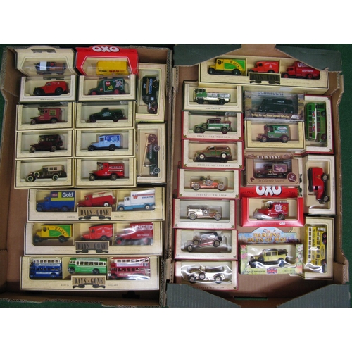 324 - Two boxes of Lledo Models to include: seven Gold vehicles, four triple sets and Collectors  Club edi... 