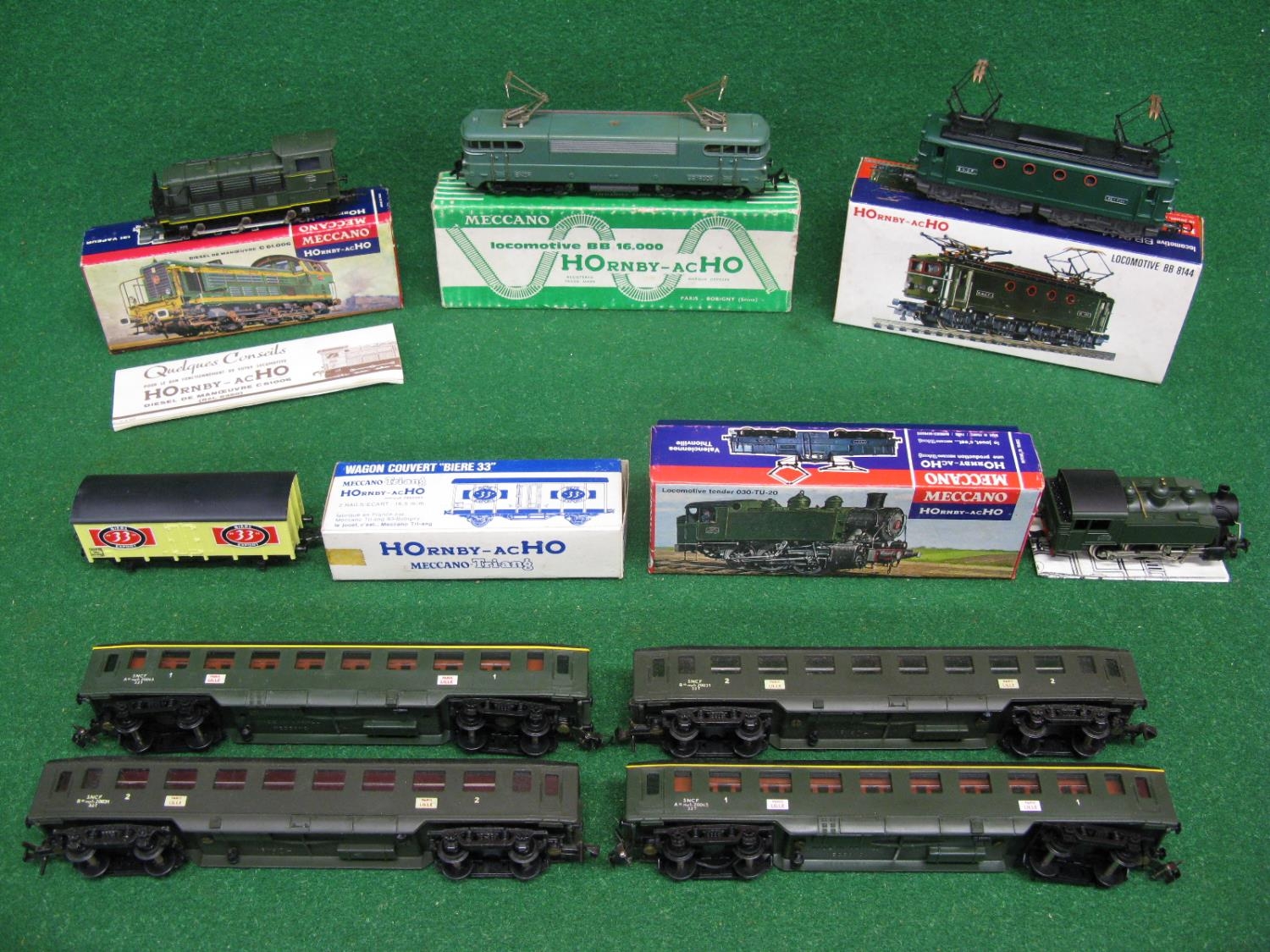 Locomotive à L'échelle HO MECCANO - Référence BB 8144 - Modèle Réduit De Collection Occasion