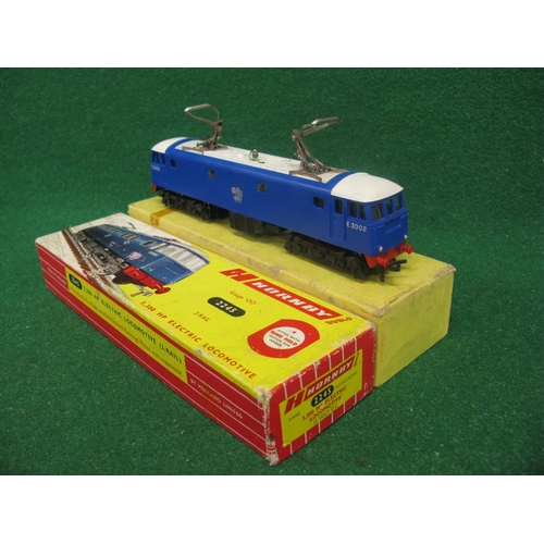 525 - 1964 boxed Hornby Dublo 2245 2 Rail overhead electric locomotive E3002 in BR blue