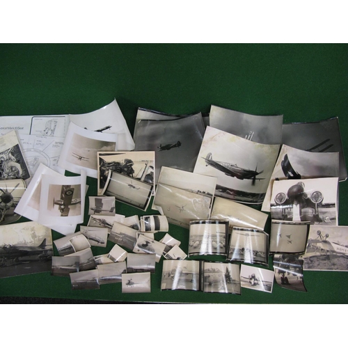 105 - Quantity of approx fifty black and white 1950's/1960's prints of varying quality featuring aircraft ... 