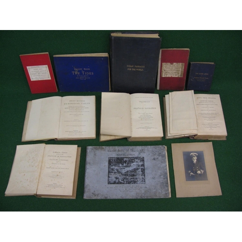 107 - Quantity of late 19th/early 20th century ships navigation books believed to be the property of a Cla... 