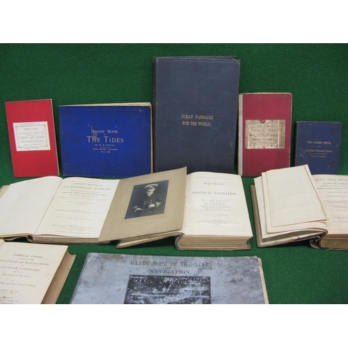 107 - Quantity of late 19th/early 20th century ships navigation books believed to be the property of a Cla... 