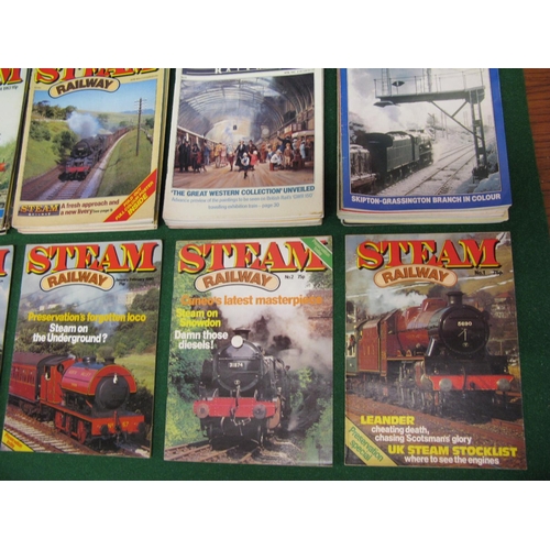 124 - First seventy copies of Steam Railway Magazine from 1979 to February 1986.   Dry stored, boxed and i... 