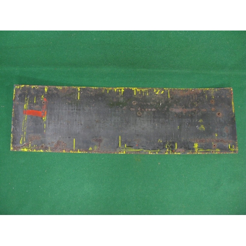 149 - Enamel sign for Redbreast Flake The Popular Smoke, red shaded yellow letters on a dark blue ground -... 