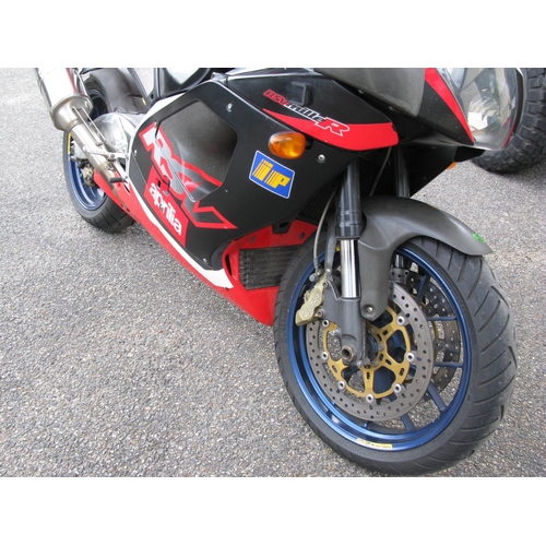 183 - 2001 Aprillia RSV Mille Type R V60 motorcycle.  Registration Number: Y386 OPV.  Chassis/Frame Number... 