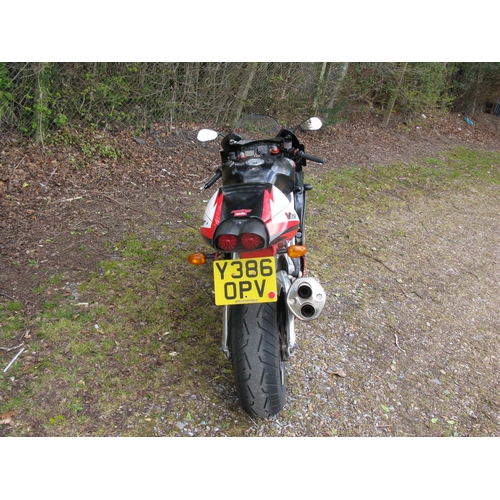 183 - 2001 Aprillia RSV Mille Type R V60 motorcycle.  Registration Number: Y386 OPV.  Chassis/Frame Number... 