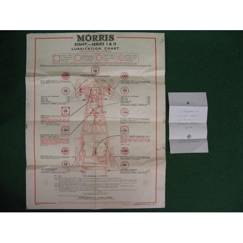 61 - Original 1951 Castrol Morris Eight Series I&II lubrication chart - 17.5