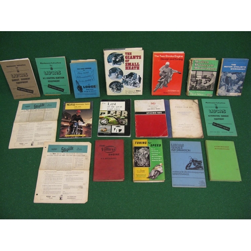 66 - Quantity of publications on the subjects of old motorcycle maintenance, restoration, tuning, wiring,... 