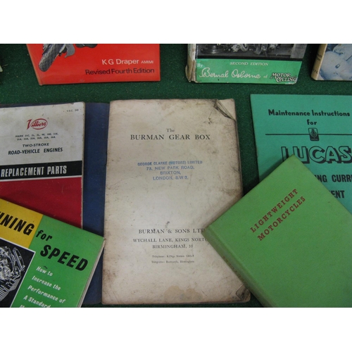 66 - Quantity of publications on the subjects of old motorcycle maintenance, restoration, tuning, wiring,... 