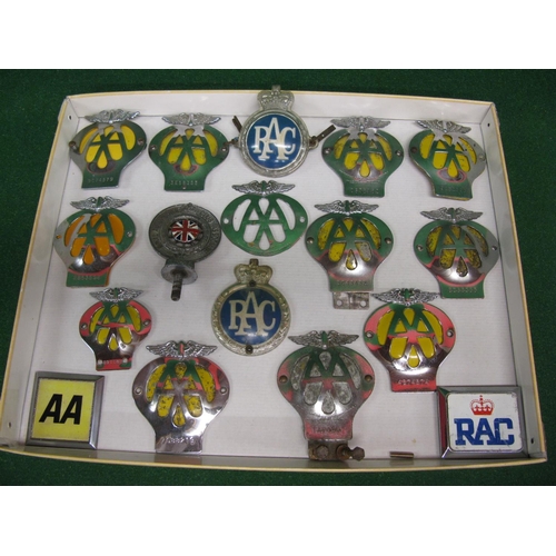 88 - Seventeen assorted AA and RAC car badges