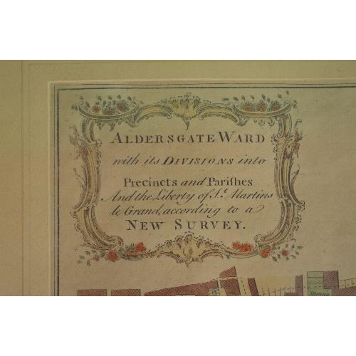 179 - Coloured engraving of Alders Gate inscribed B Cole Sculp bottom right - 15