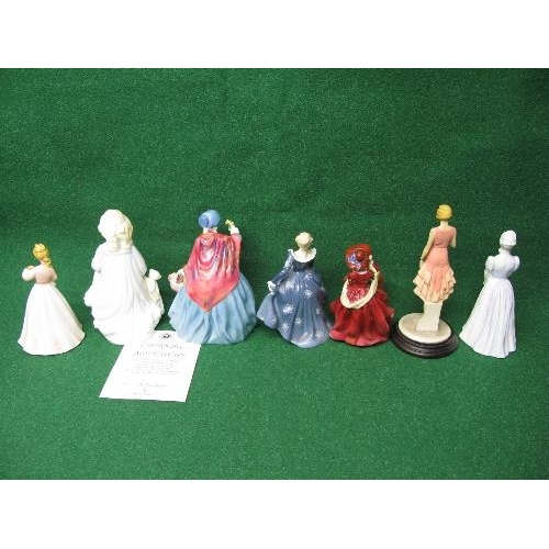 218 - Group of seven Royal Doulton and other figures to comprise: Hope HN 3061 Limited Edition No. 3389, F... 