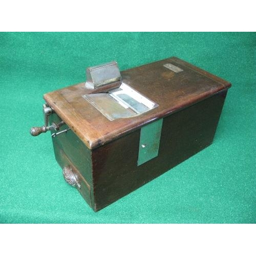 274 - Gledhill Halifax mahogany shop till having cash drawer in base - 9.75