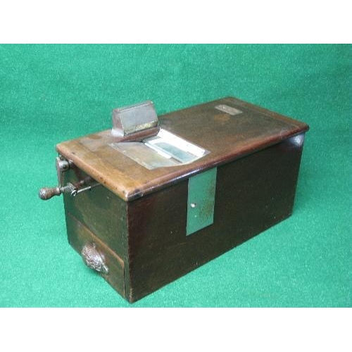 274 - Gledhill Halifax mahogany shop till having cash drawer in base - 9.75