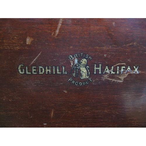 274 - Gledhill Halifax mahogany shop till having cash drawer in base - 9.75