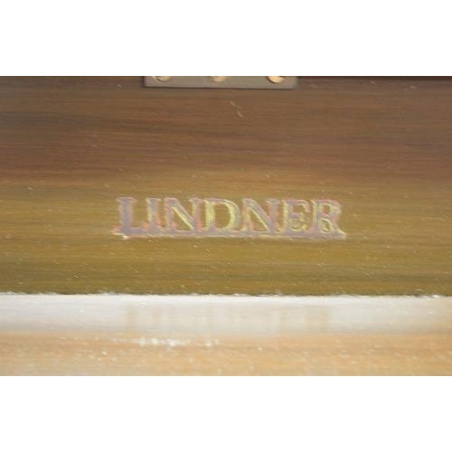 89 - Lindner, mahogany cased iron framed piano - 54.25