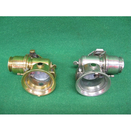 146 - Two Joseph Lucas of Birmingham Calcia Club carbide front lights with 4