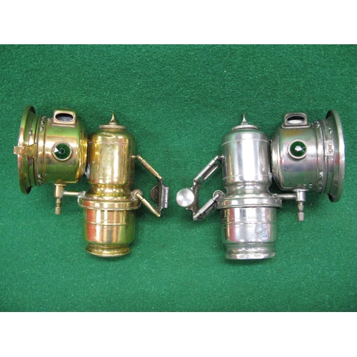 146 - Two Joseph Lucas of Birmingham Calcia Club carbide front lights with 4