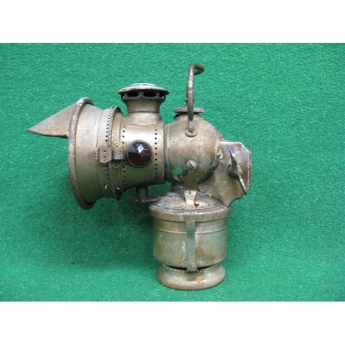 154 - Jos.Lucas Ltd, Birmingham acetylene motorcycle front light stamped Motor Acetyphote 319 - 8