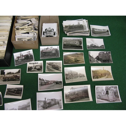 159 - Large collection of approx one thousand and twenty black and white photographs of standard and narro... 