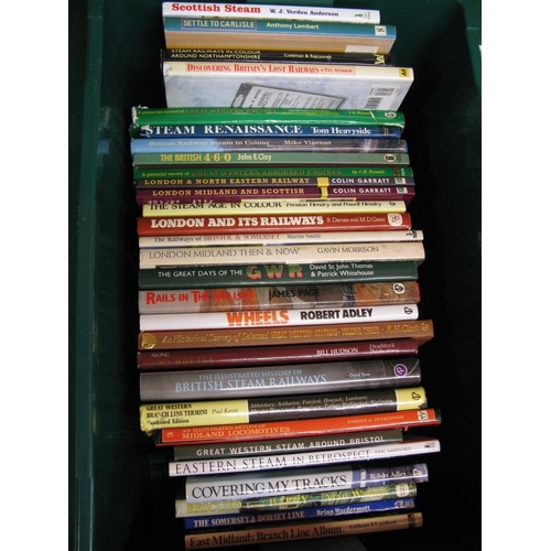 165 - Thirty two predominantly hardback books on varied railway companies and subjects