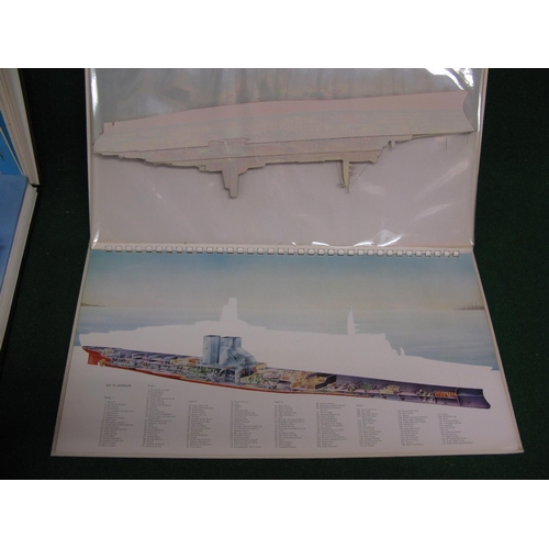 170 - The Transart Ltd Book Of The QE2, detailing the development of this ship with pictures and overlayin... 