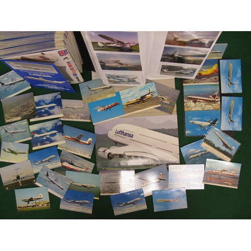 182 - Quantity of Laker Airways cardboard DC10 kits, quantity of airliner postcards, album part filled wit... 