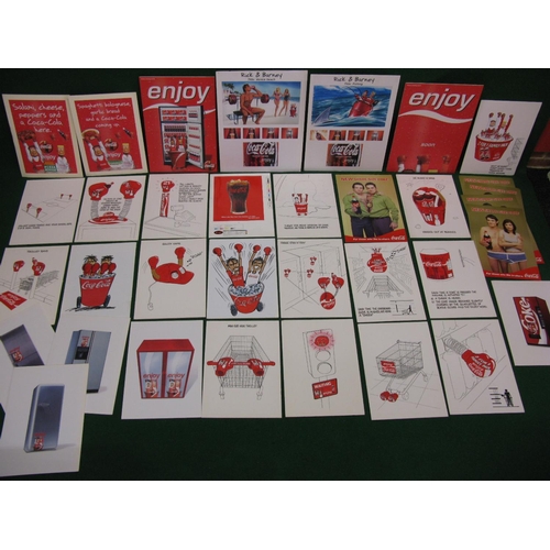 239 - Quantity of fifty plus items of Coca-cola advertising proofs