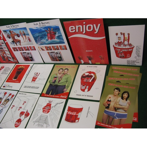 239 - Quantity of fifty plus items of Coca-cola advertising proofs