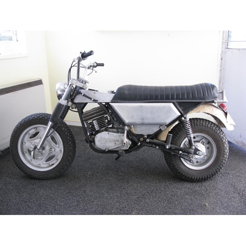 255 - Barn find motorcycle believed to be based on a Suzuki RV90/125 VanVan Sand/Dune/Beach bike but now f... 