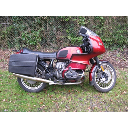 256 - 1980 BMW R100S.  Registration No. NHK 50V.  Chassis No. 6068061.  Engine No. 6068061.  980cc in red/... 