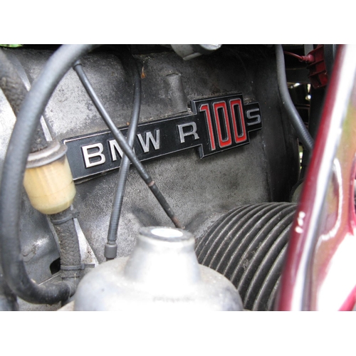 256 - 1980 BMW R100S.  Registration No. NHK 50V.  Chassis No. 6068061.  Engine No. 6068061.  980cc in red/... 